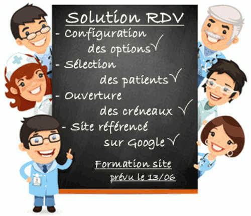 mettre en place un site de rdv pour médecin