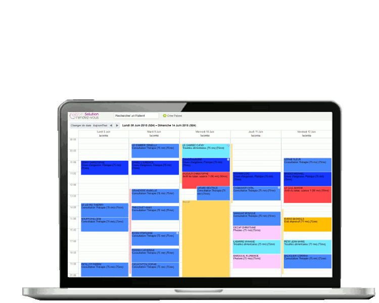 Planning médical connecté pour medecin